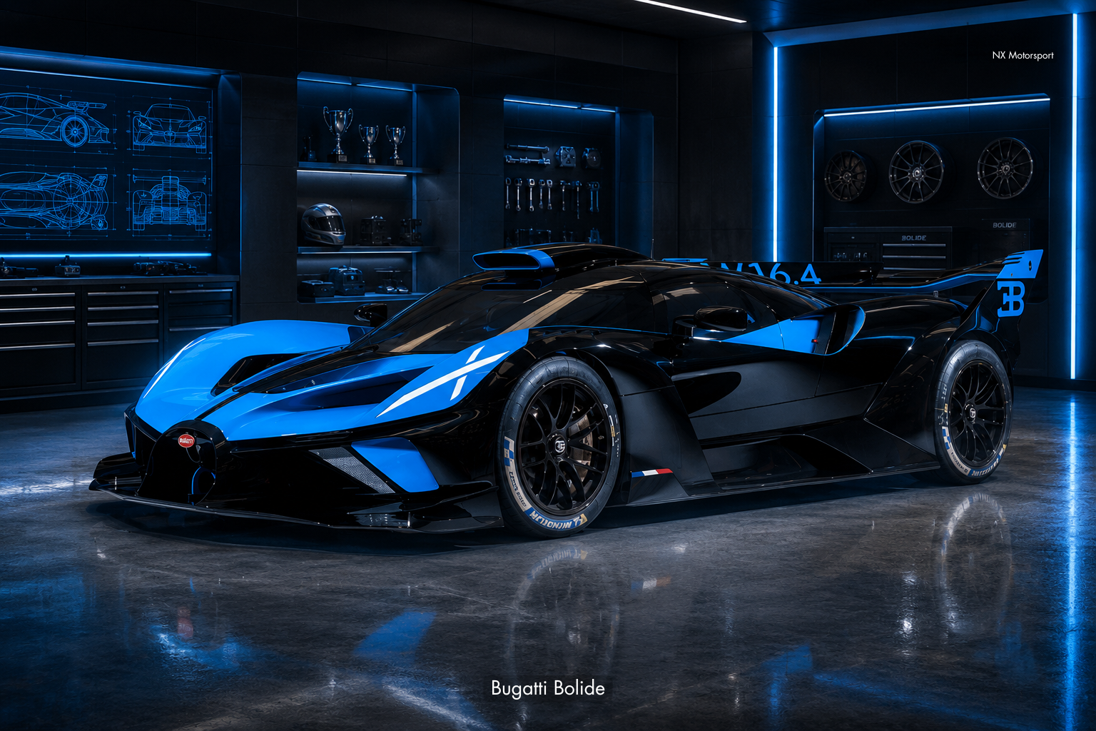 Bugatti Bolide – Neon Garage Edition