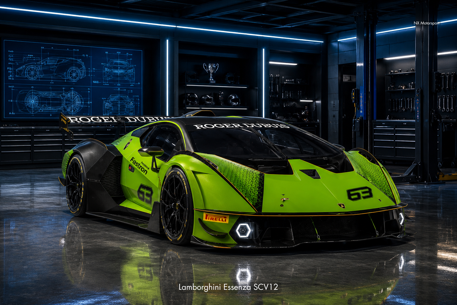 Lamborghini Essenza SCV12 – Neon Garage Edition