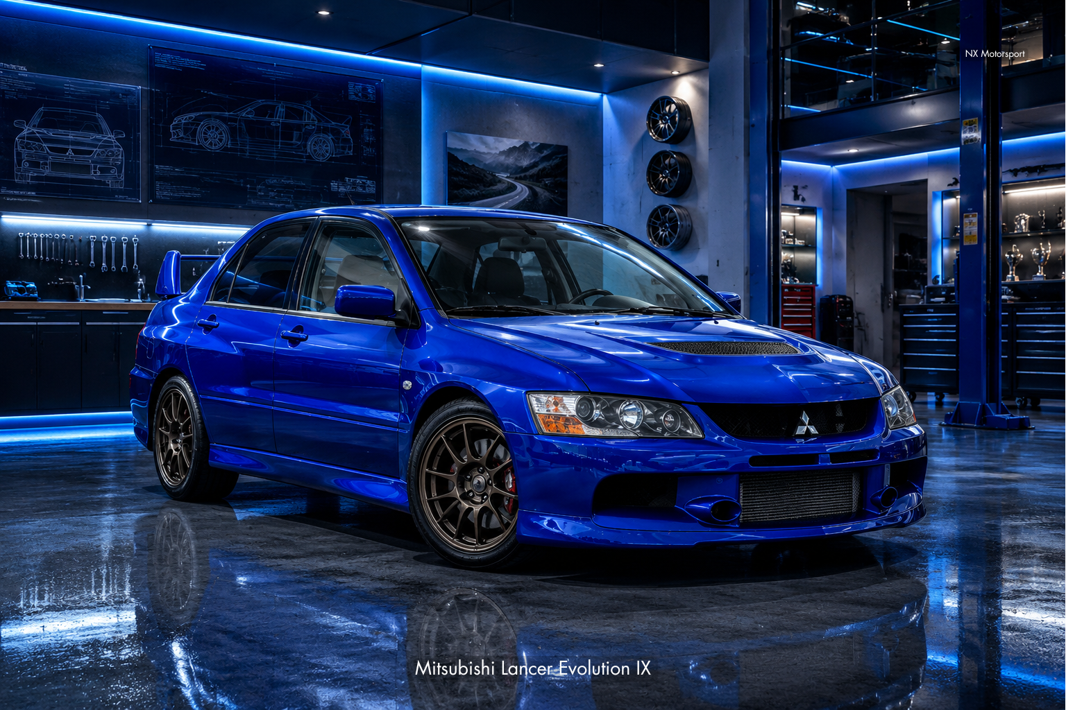 Mitsubishi Lancer Evolution IX – Neon Garage Edition