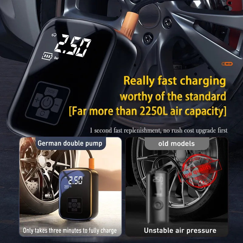 NX Motorsport™ Portable Tire Inflator 150 PSI