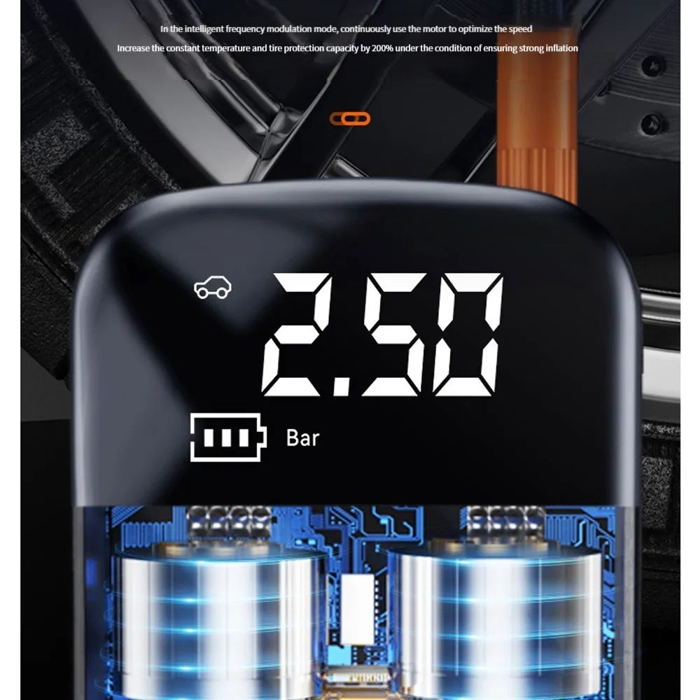 NX Motorsport™ Portable Tire Inflator 150 PSI