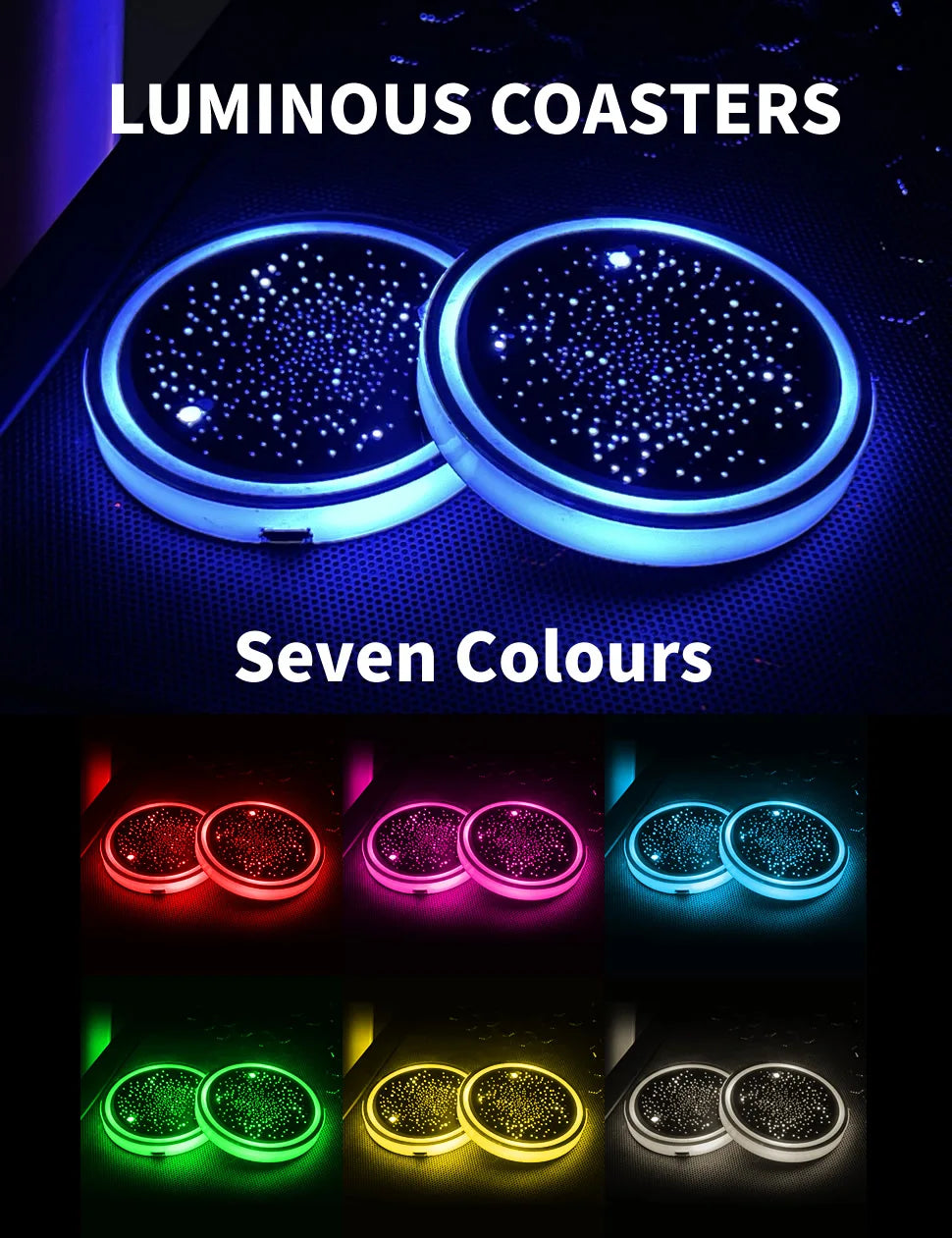 NX Motorsport™ LED Cup Holder Ambient Lights