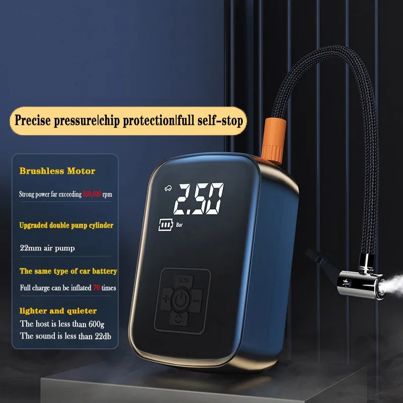 NX Motorsport™ Portable Tire Inflator 150 PSI