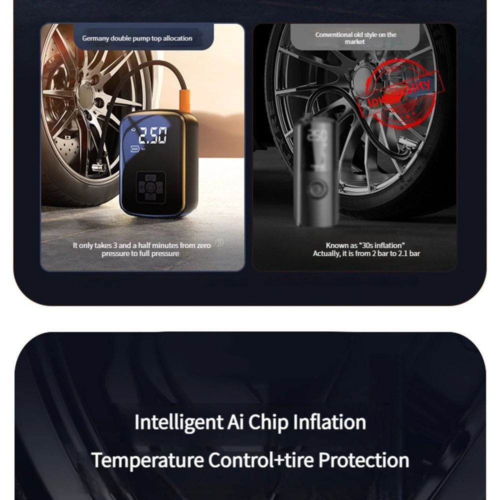 NX Motorsport™ Portable Tire Inflator 150 PSI