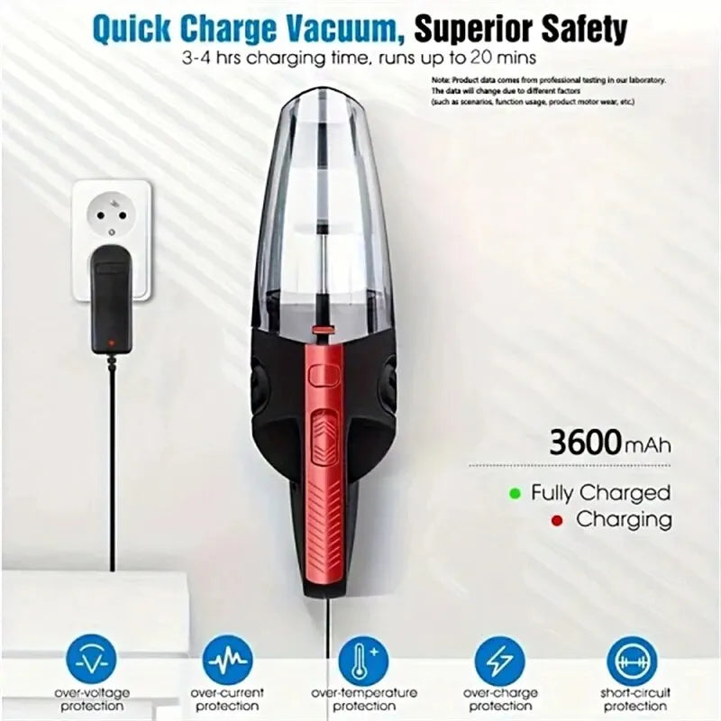 NX Motorsport™ Portable Wireless Car Vacuum